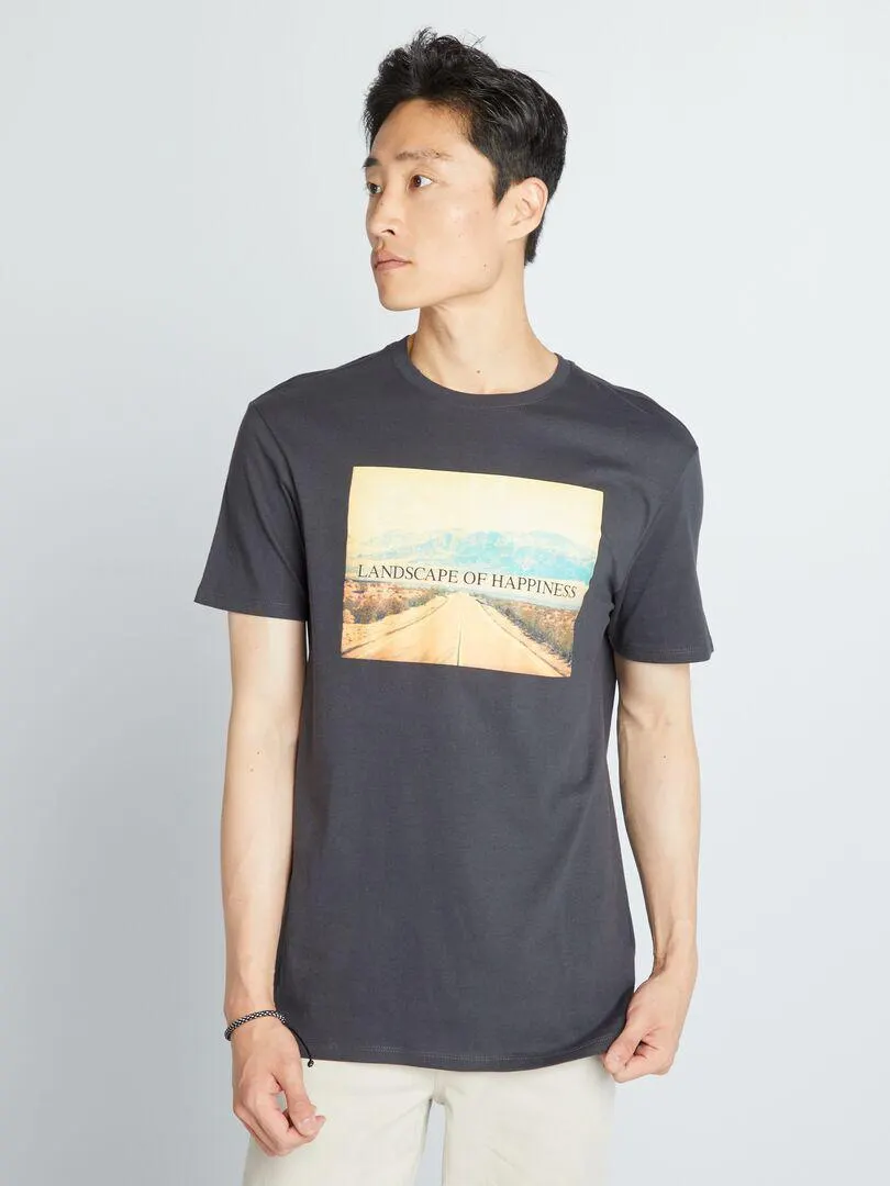 T-shirt stampata - NERO