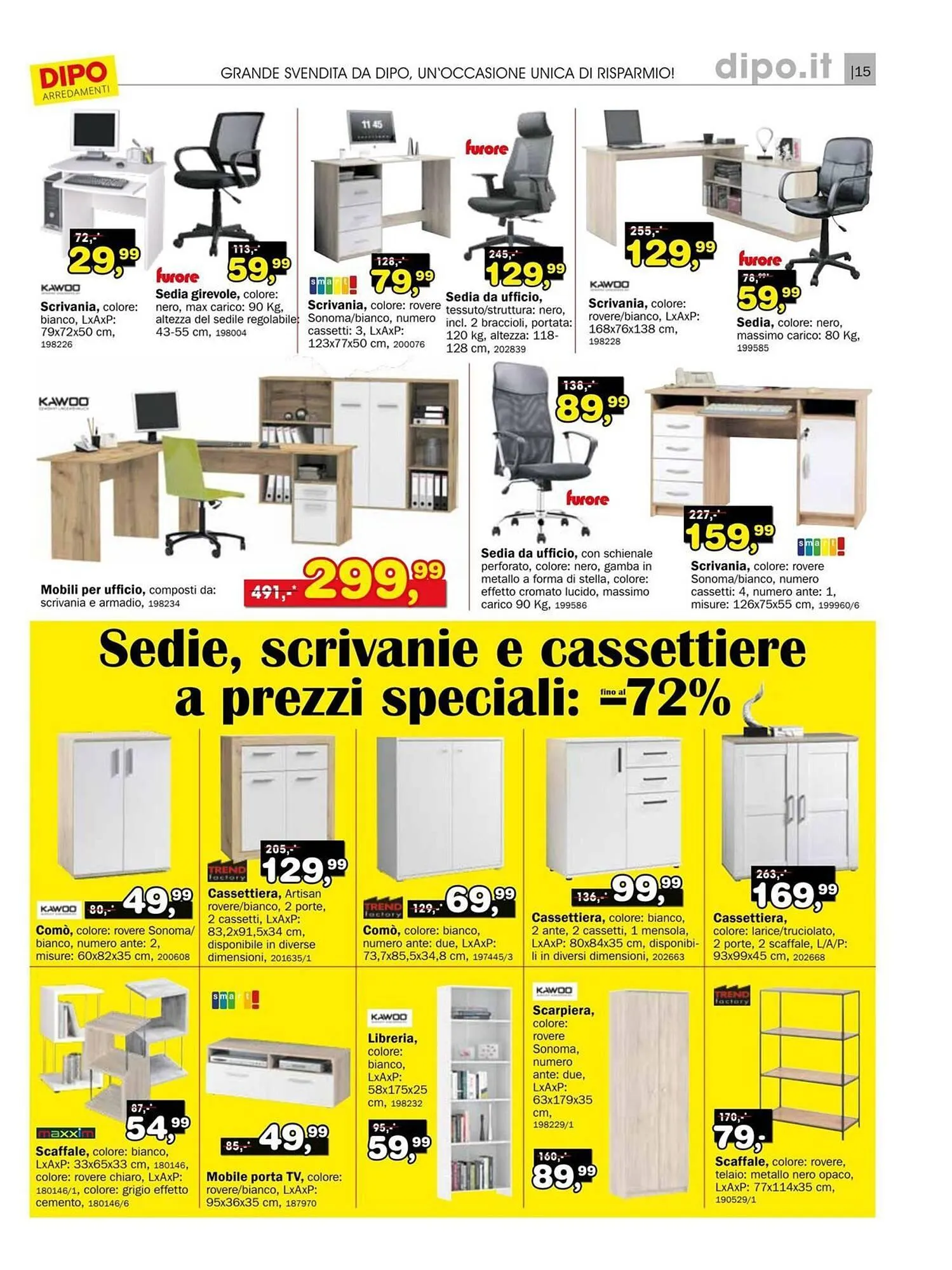 Volantino Dipo Arredamenti da 29 dicembre a 11 gennaio di 2026 - Pagina del volantino 15
