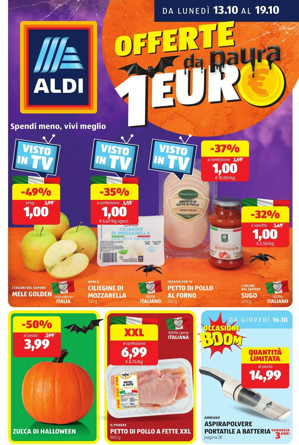 Aldi Volantino attuale da 13 ottobre a 19 ottobre di 2025 - Pagina del volantino 1