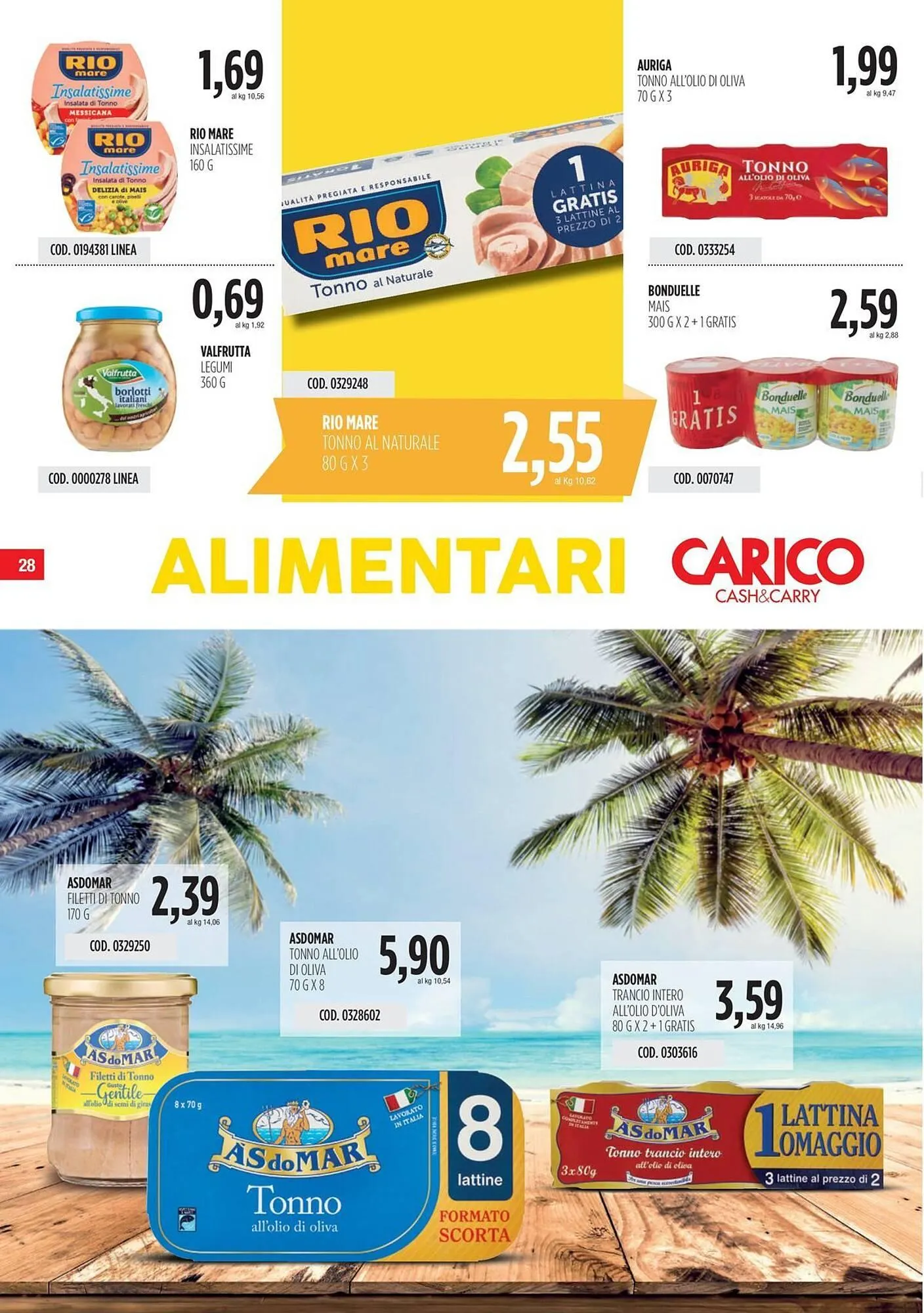 Volantino Carico Cash & Carry da 3 luglio a 16 luglio di 2025 - Pagina del volantino 28
