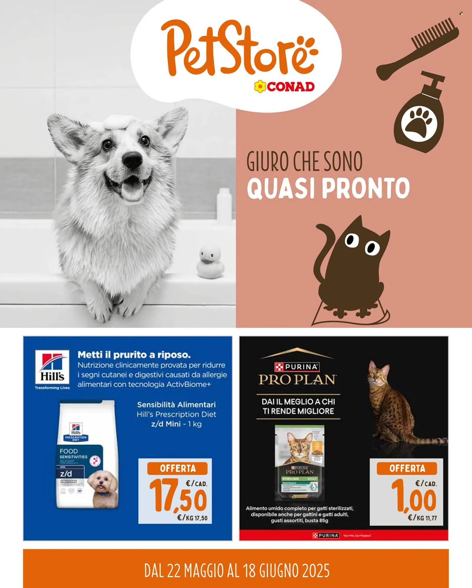 Volantino Pet Store Conad da 22 maggio a 18 giugno di 2025 - Pagina del volantino 1