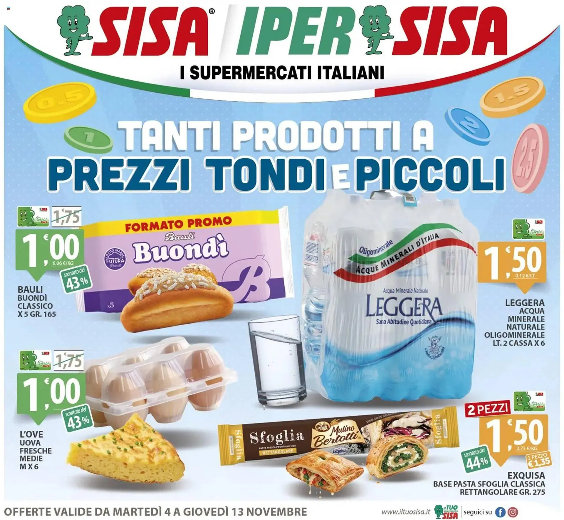 Volantino Sisa da 4 novembre a 13 novembre di 2025 - Pagina del volantino 1