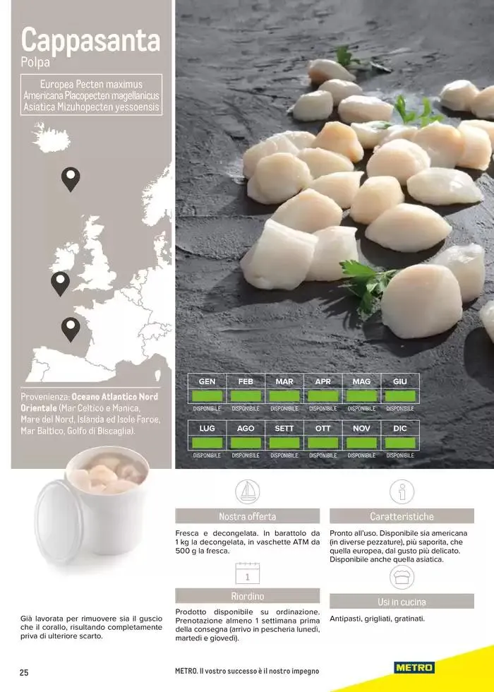 Catalogo Frutti di mare da 2 gennaio a 31 luglio di 2025 - Pagina del volantino 25