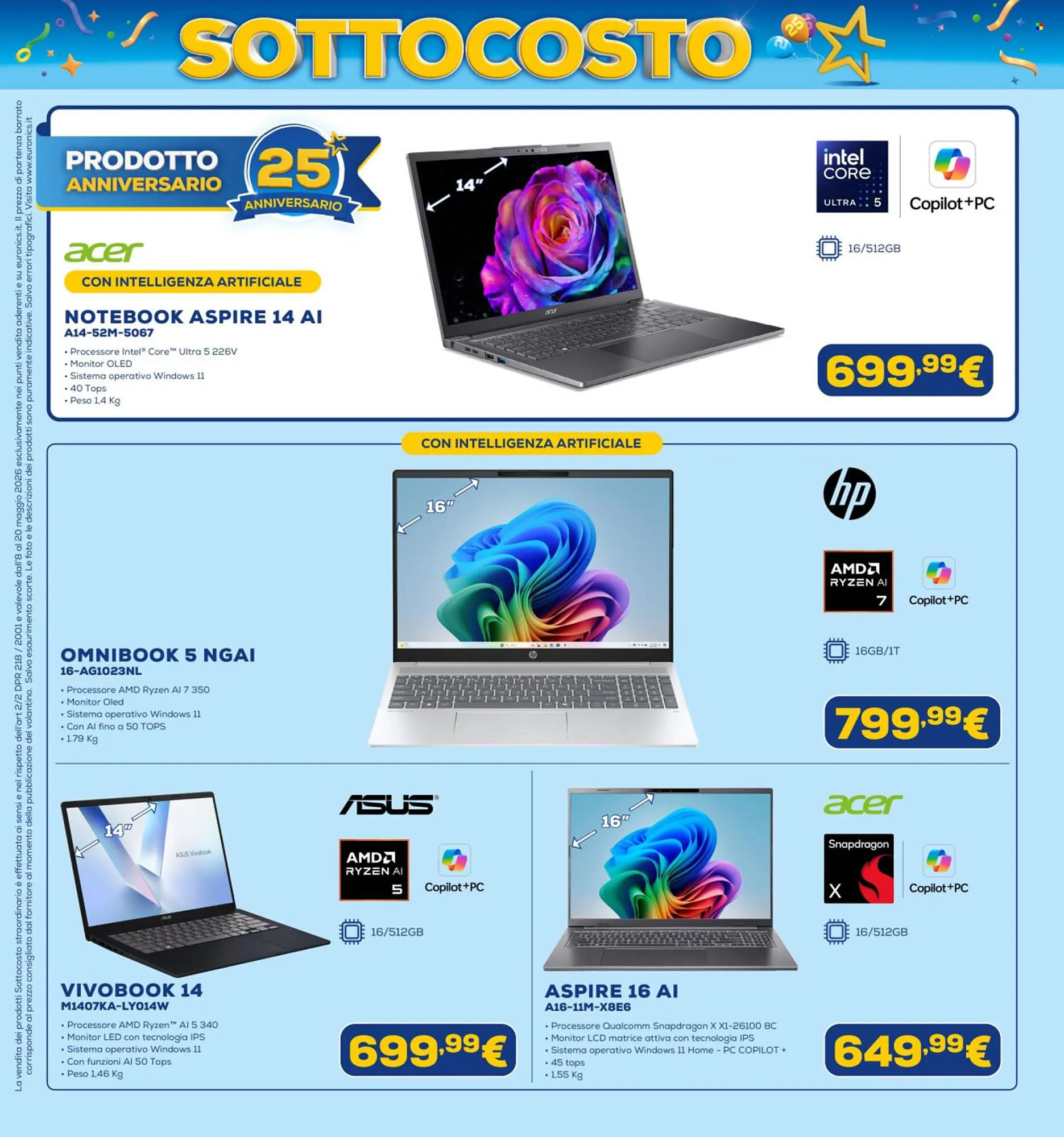 Volantino Euronics da 8 maggio a 20 maggio di 2026 - Pagina del volantino 18