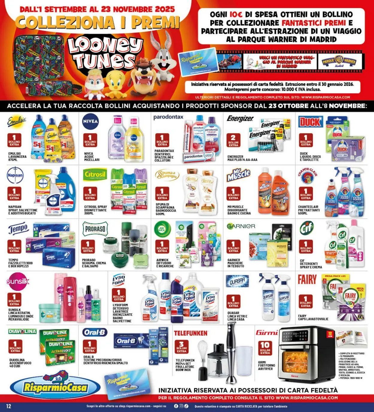 Risparmio Casa Volantino attuale da 23 ottobre a 8 novembre di 2025 - Pagina del volantino 12