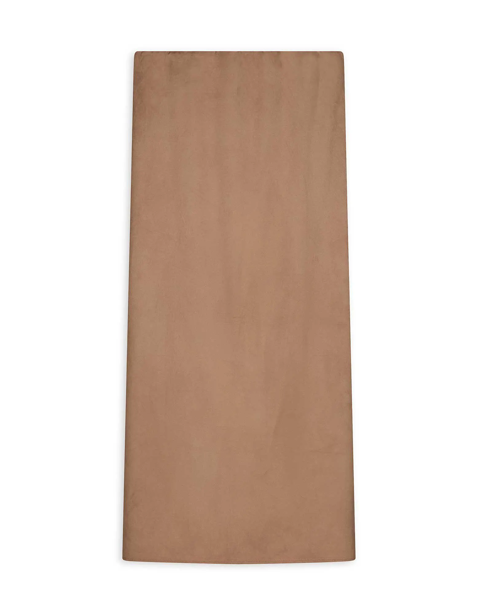 Gonna midi - Imitazione di camoscio - marrone