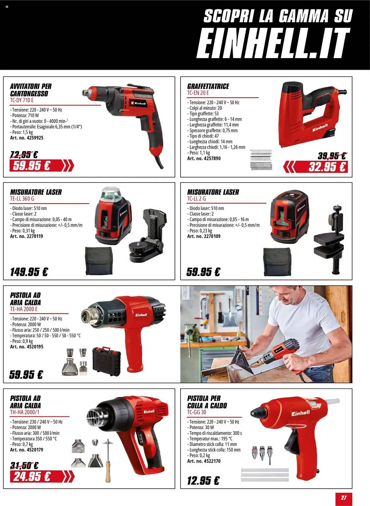 Volantino Einhell da 1 ottobre a 31 gennaio di 2026 - Pagina del volantino 27