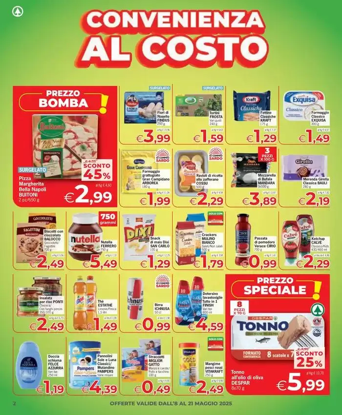 Convenienza al costo  da 8 maggio a 21 maggio di 2025 - Pagina del volantino 2
