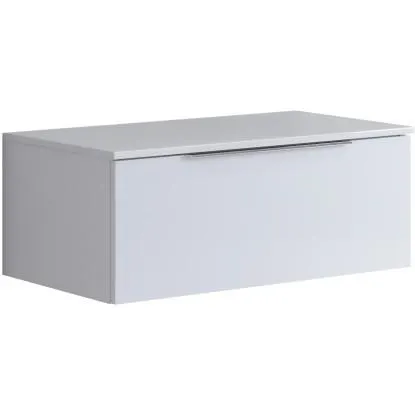 Mobile bagno cassettiera Bali con 1 cassetto 80x30x45,5 cm laccato lucido bianco