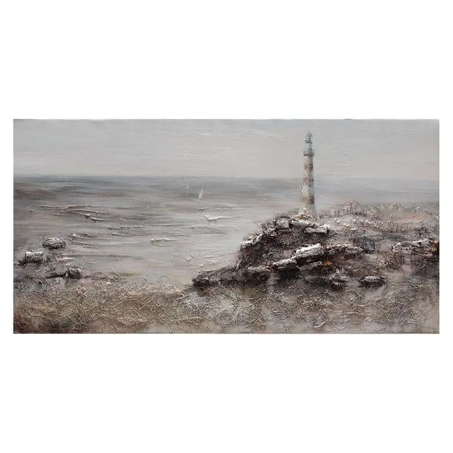 Dipinto su tela Faro, multicolore 120 x 60 cm