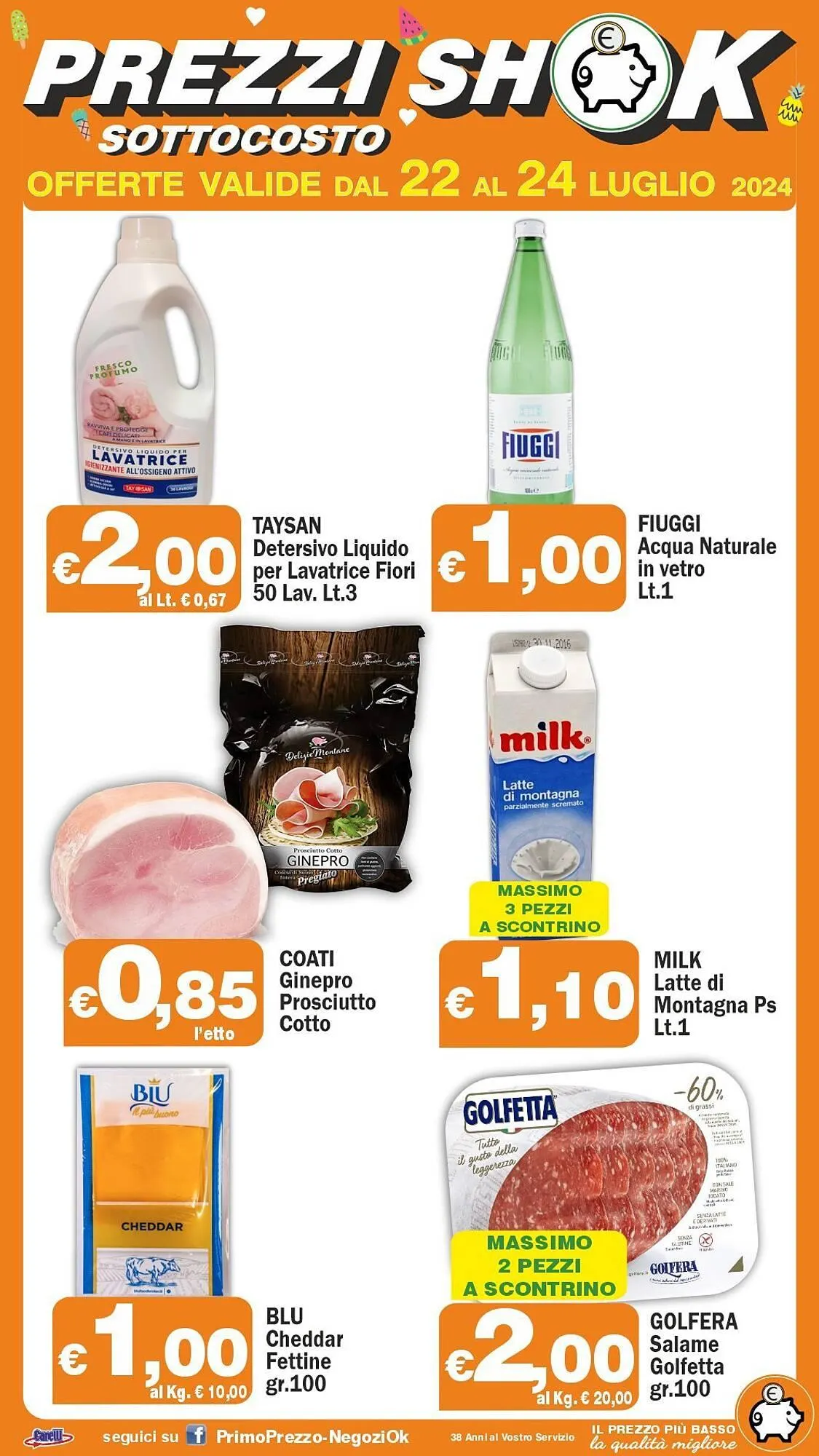 Volantino Primo Prezzo da 22 luglio a 24 luglio di 2024 - Pagina del volantino 1