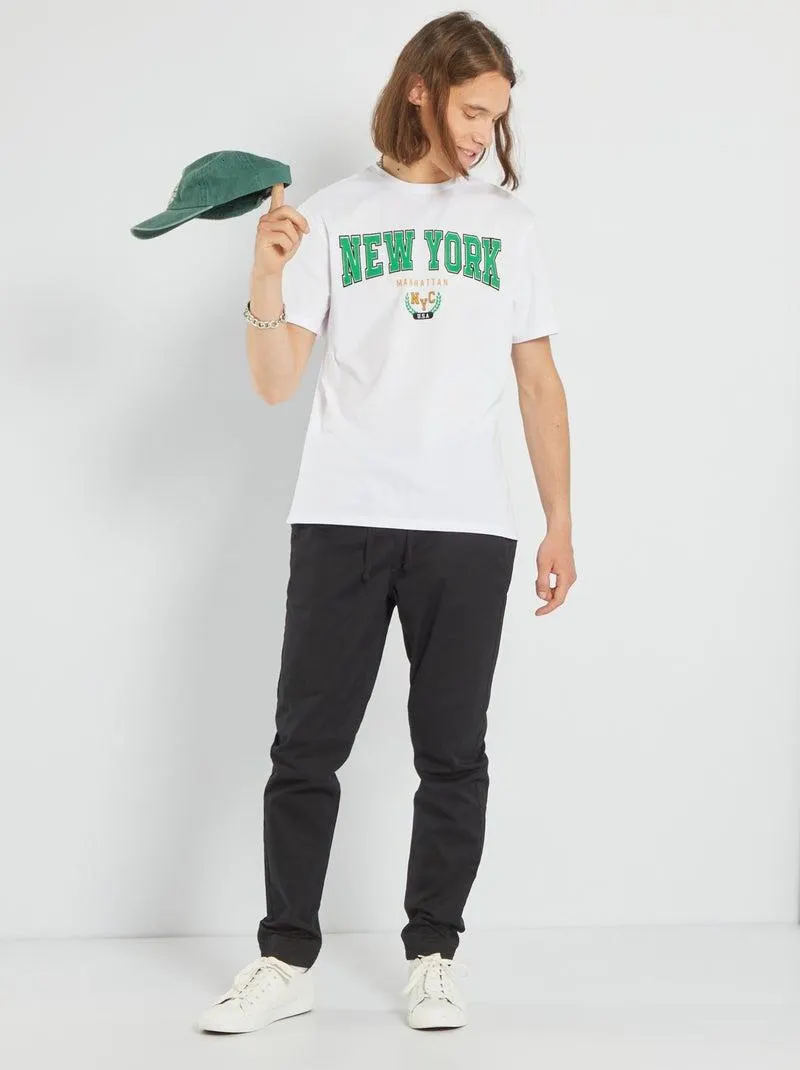 Pantaloni stile 'joggers' - Nero