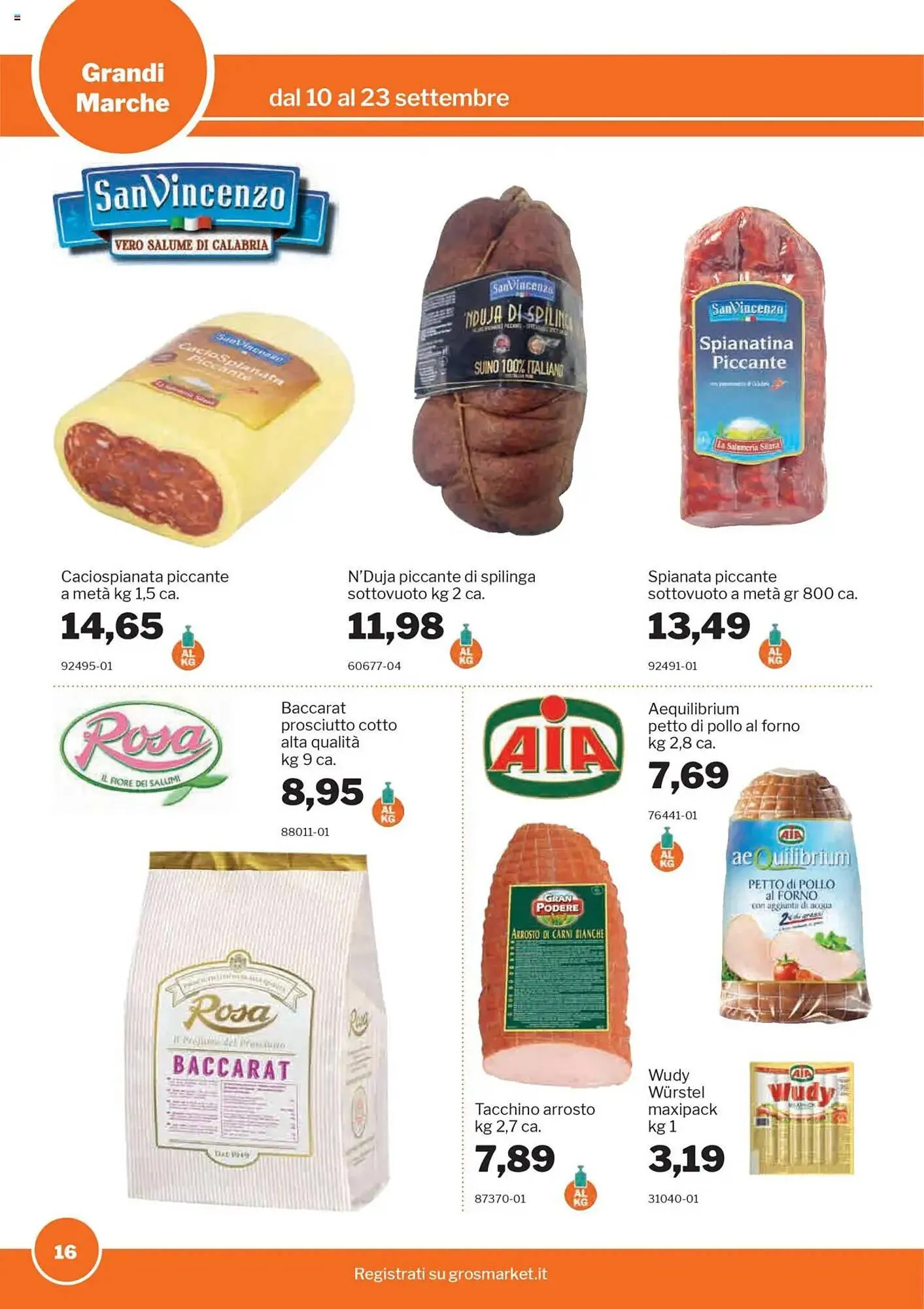 Volantino GrosMarket da 10 settembre a 23 settembre di 2025 - Pagina del volantino 16