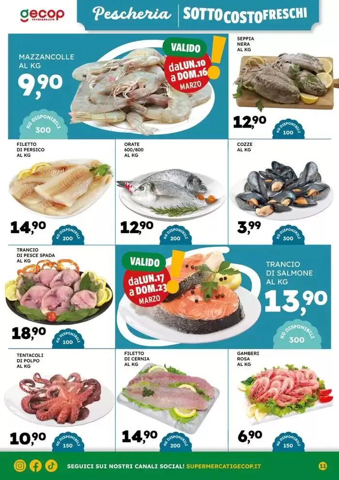 Sottocosto freschi da 10 marzo a 23 marzo di 2025 - Pagina del volantino 11