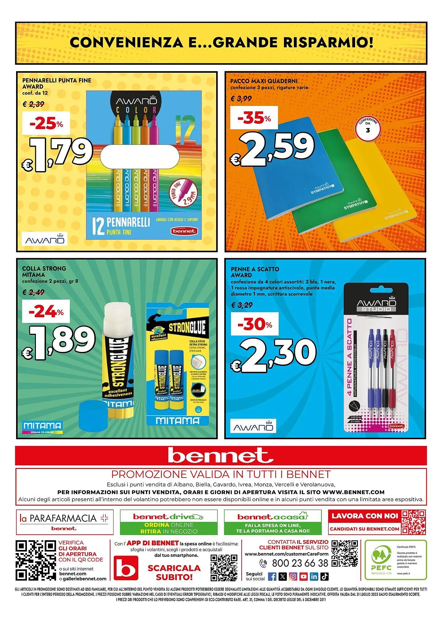 volantino Bennet da 31 agosto a 17 settembre di 2025 - Pagina del volantino 24