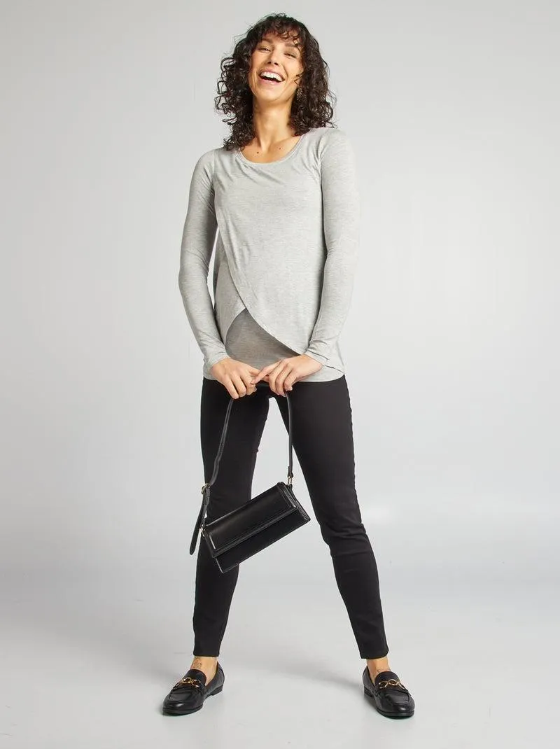 Pantaloni skinny pantaloni premaman - - nero