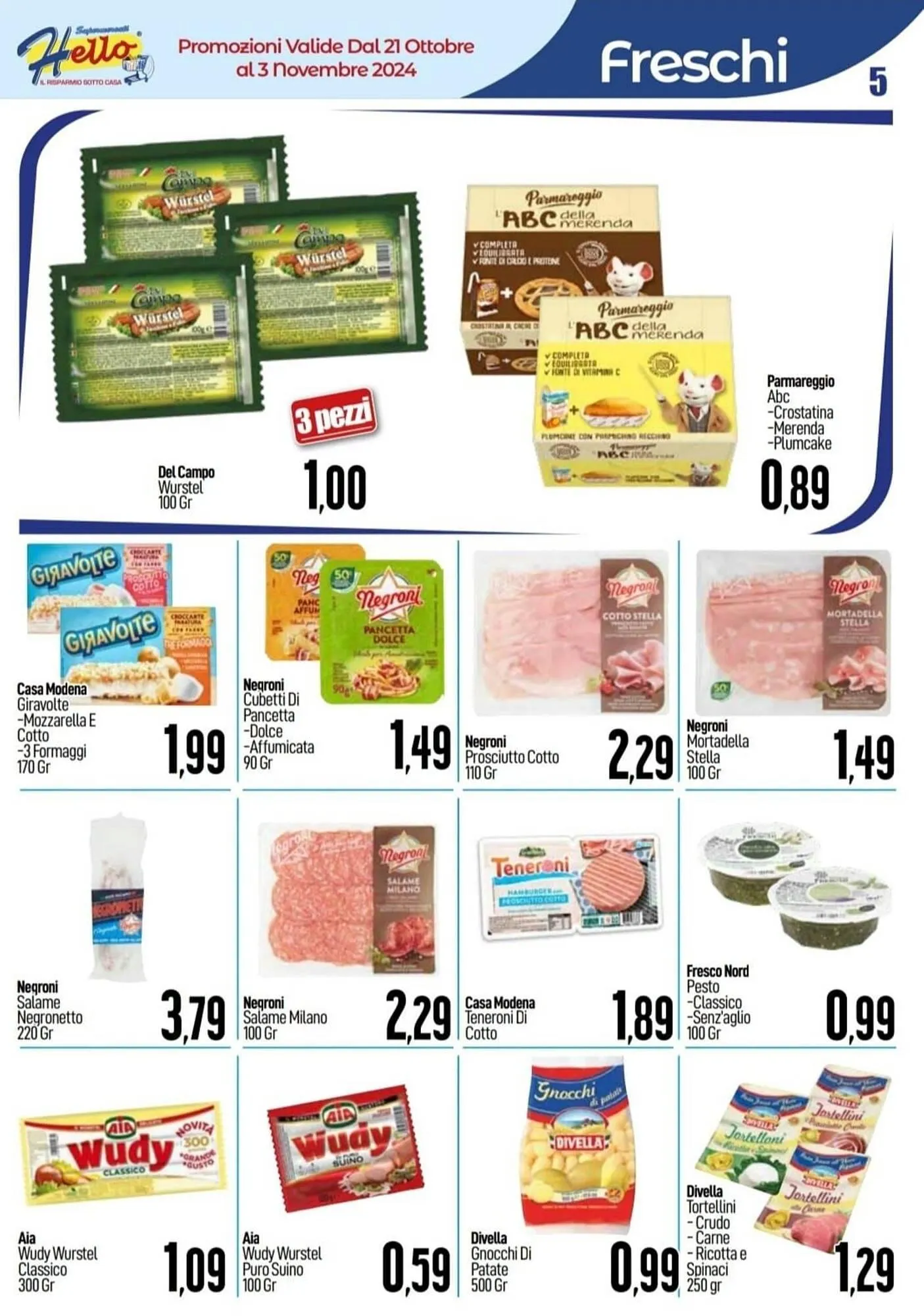 Volantino Hello Supermercati da 21 ottobre a 3 novembre di 2024 - Pagina del volantino 5