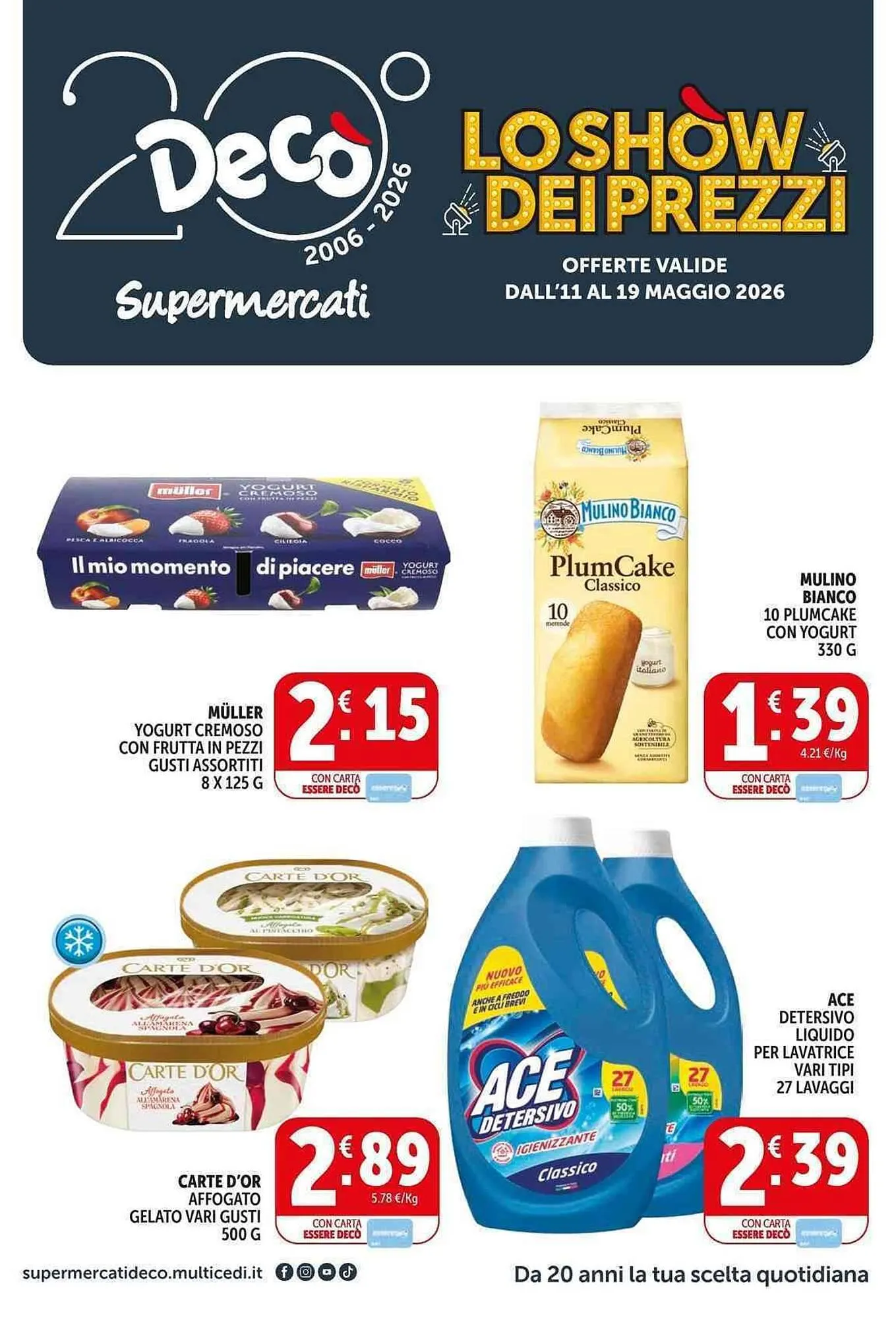 Volantino Deco Supermercati da 11 maggio a 19 maggio di 2026 - Pagina del volantino 1