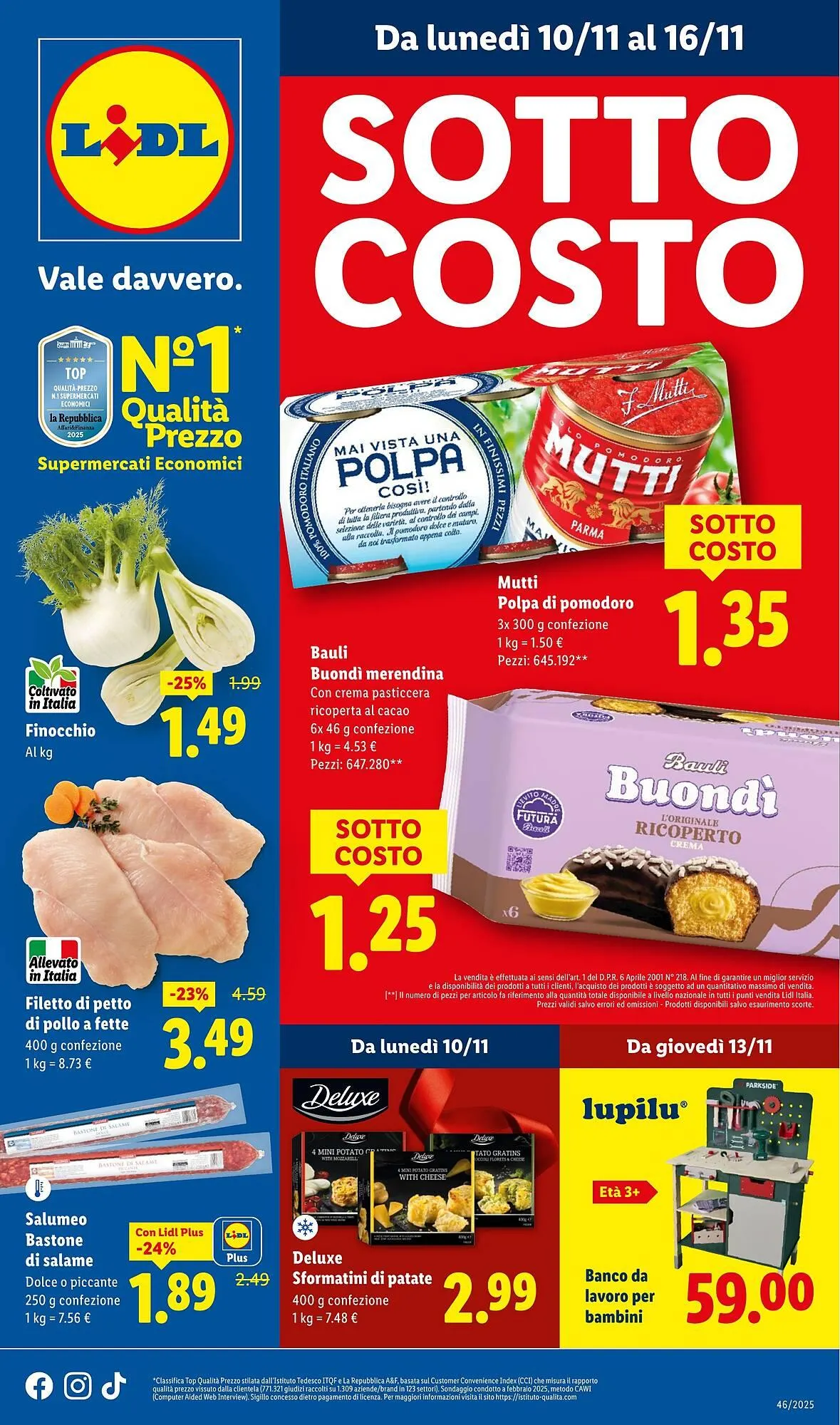 Volantino Lidl da 10 novembre a 16 novembre di 2025 - Pagina del volantino 1