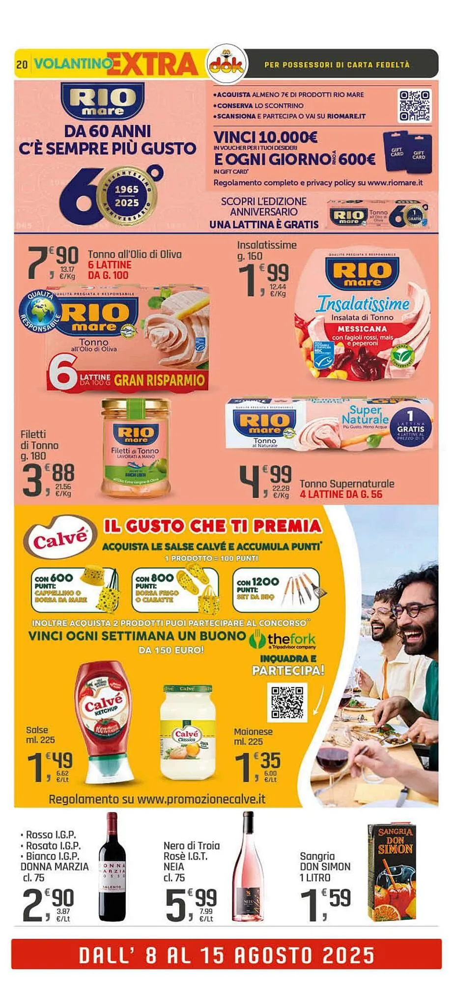 Volantino Supermercati Dok da 8 agosto a 15 agosto di 2025 - Pagina del volantino 20