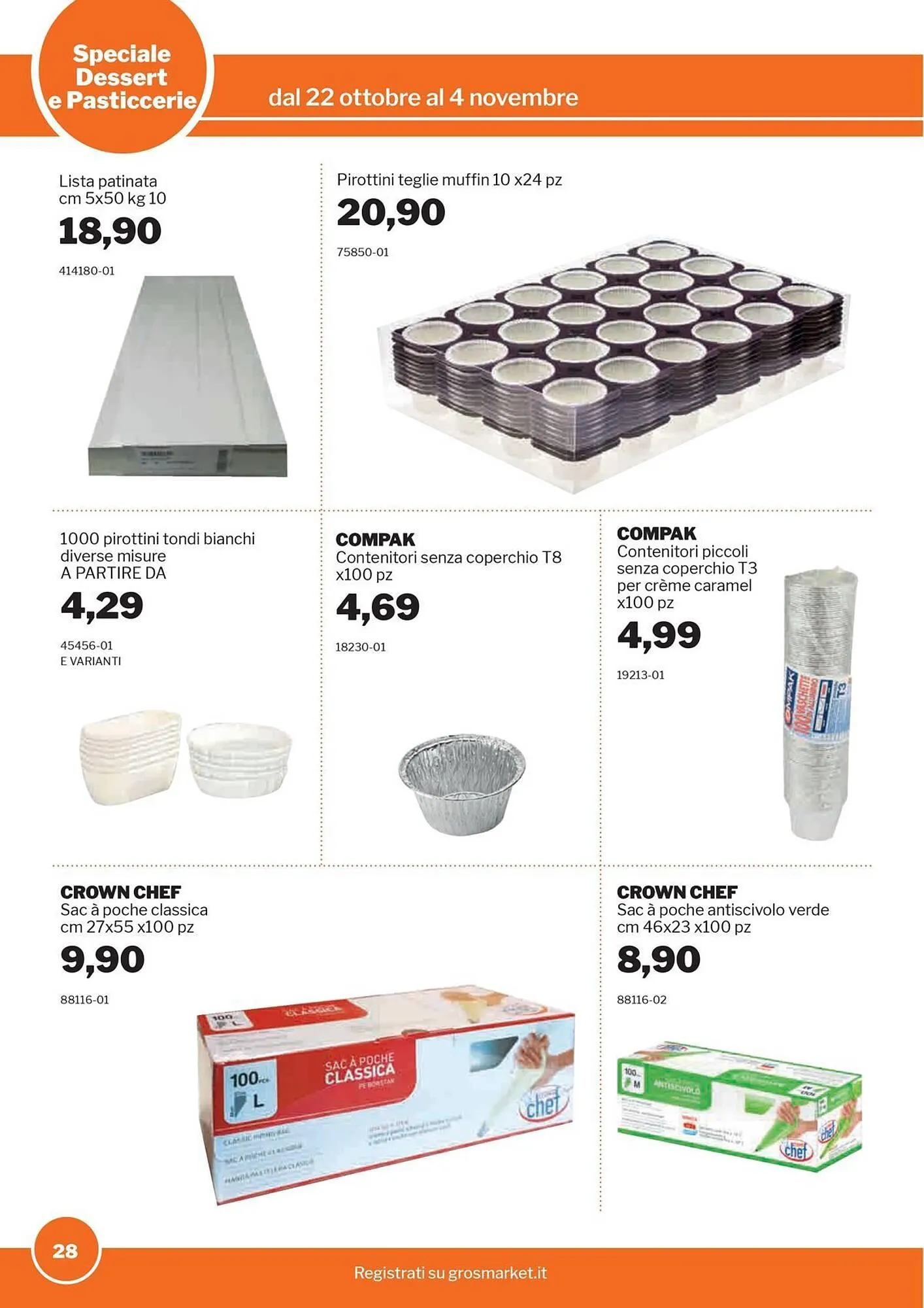 Volantino GrosMarket da 23 ottobre a 4 novembre di 2025 - Pagina del volantino 28