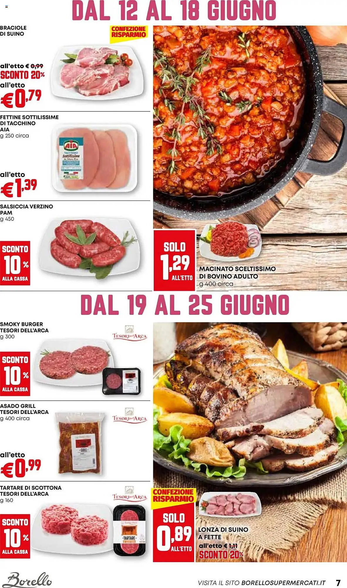 Volantino Borello Supermercati da 12 giugno a 25 giugno di 2025 - Pagina del volantino 7