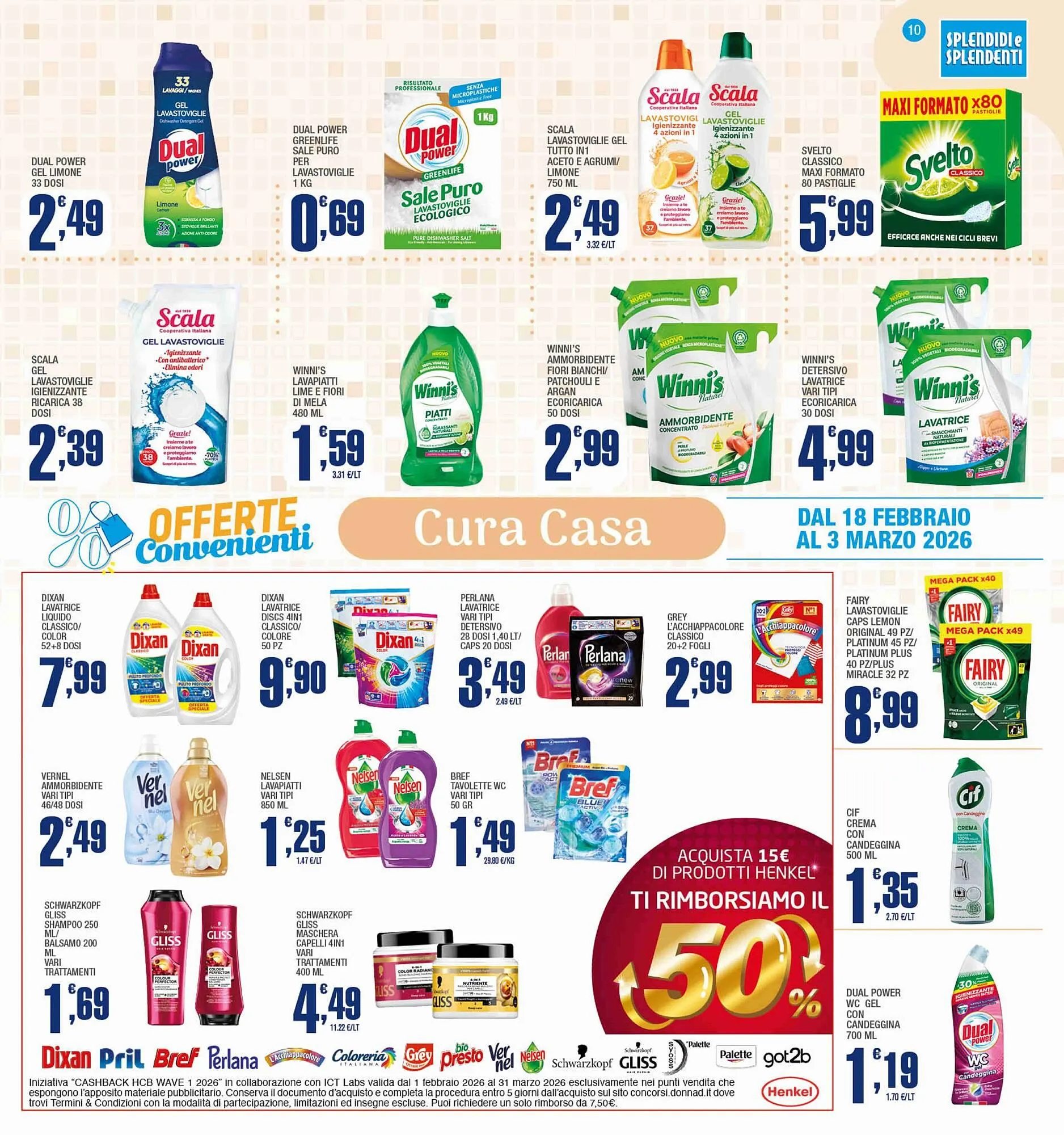 Volantino Splendidi e Splendenti da 18 febbraio a 3 marzo di 2026 - Pagina del volantino 10