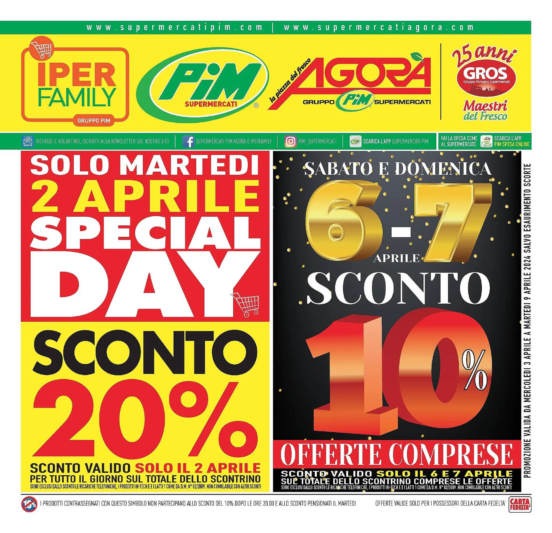 Volantino Supermercati Agorà da 3 aprile a 9 aprile di 2024 - Pagina del volantino 1