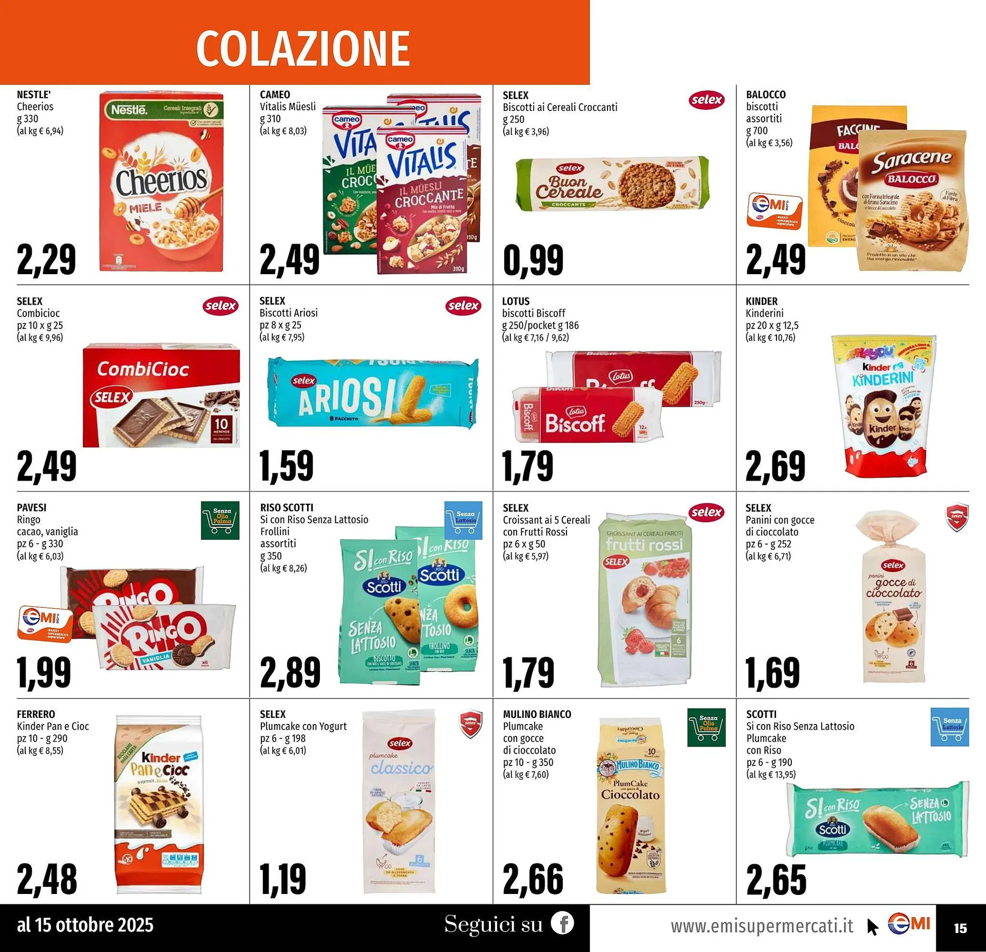 Volantino Emi Supermercati da 2 ottobre a 15 ottobre di 2025 - Pagina del volantino 15