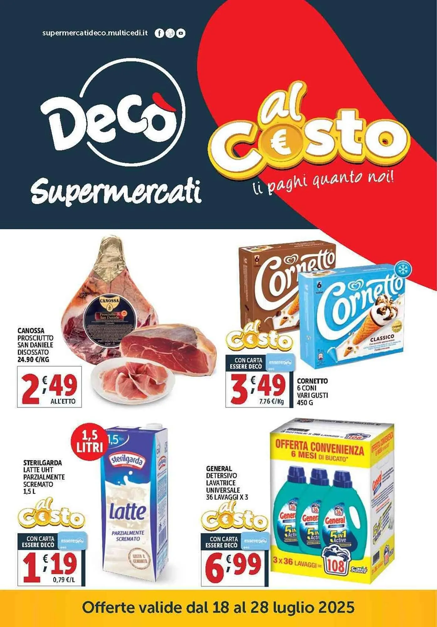 Volantino Deco Supermercati da 18 luglio a 28 luglio di 2025 - Pagina del volantino 1