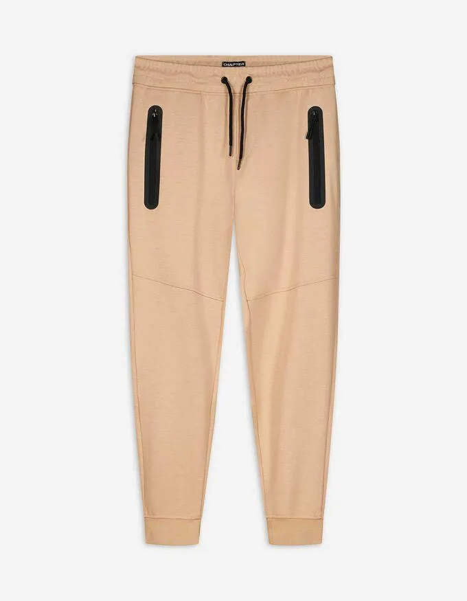 Pantaloni da jogging - Straight fit - beige