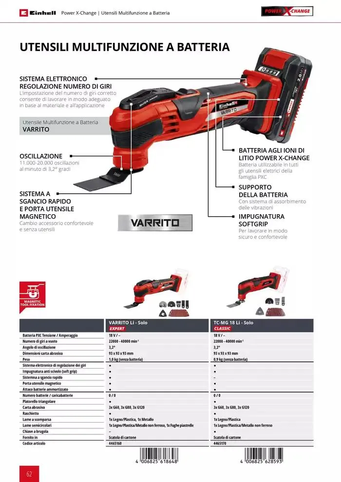 Elettroutensili 2025 da 11 febbraio a 31 dicembre di 2025 - Pagina del volantino 62