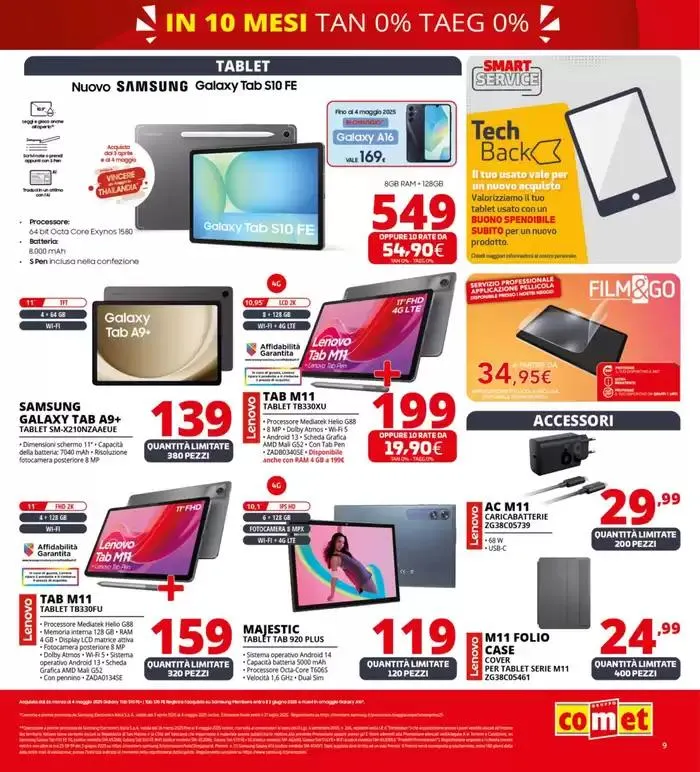 Zero scusa, tasso zero da Comet! da 3 aprile a 16 aprile di 2025 - Pagina del volantino 9