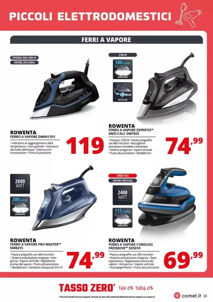 Speciale Piccoli Elettrodomestici! da 17 aprile a 7 maggio di 2025 - Pagina del volantino 33