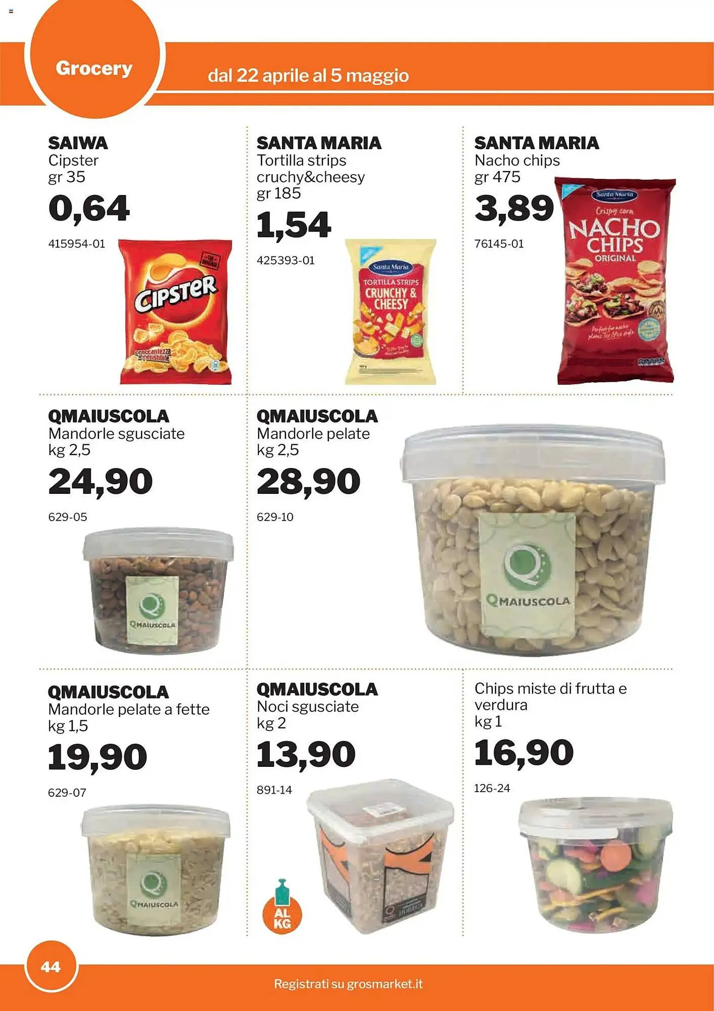 Volantino GrosMarket da 22 aprile a 5 maggio di 2026 - Pagina del volantino 44