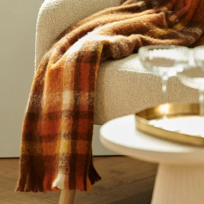 GUSTAN Plaid multicolore W 130 x L 170 cm