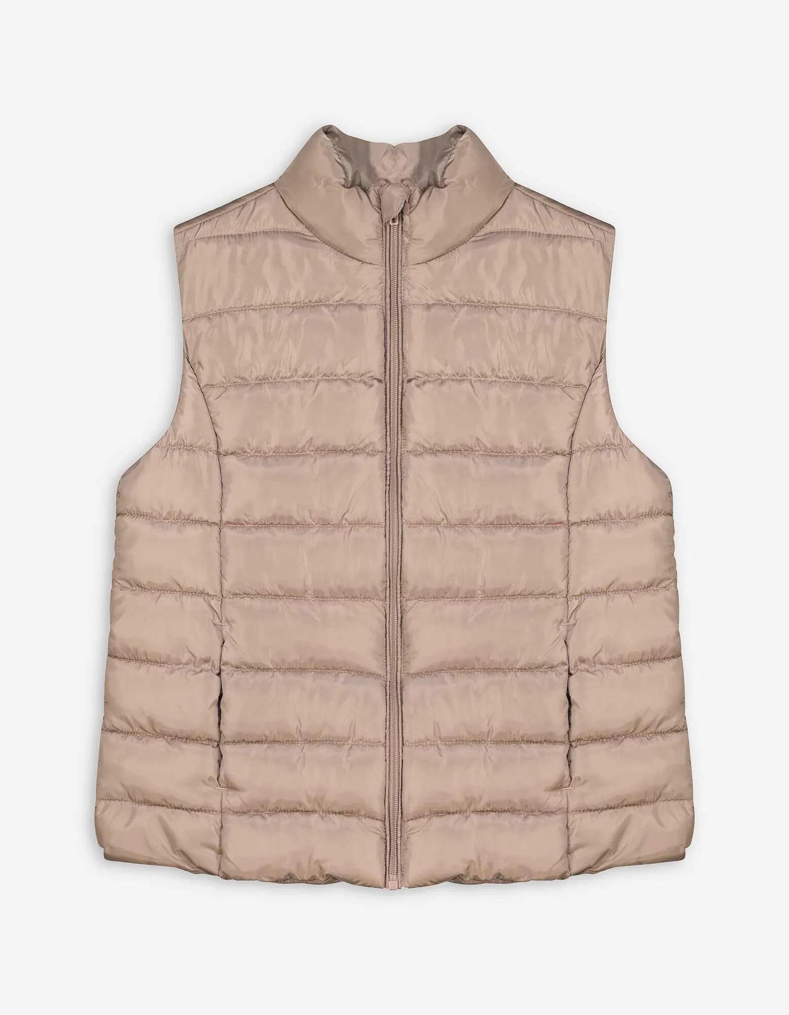 Gilet trapuntato - Tinta unita - marrone chiaro
