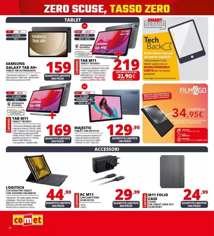 Zero scusa, tasso zero da Comet! da 3 aprile a 16 aprile di 2025 - Pagina del volantino 10