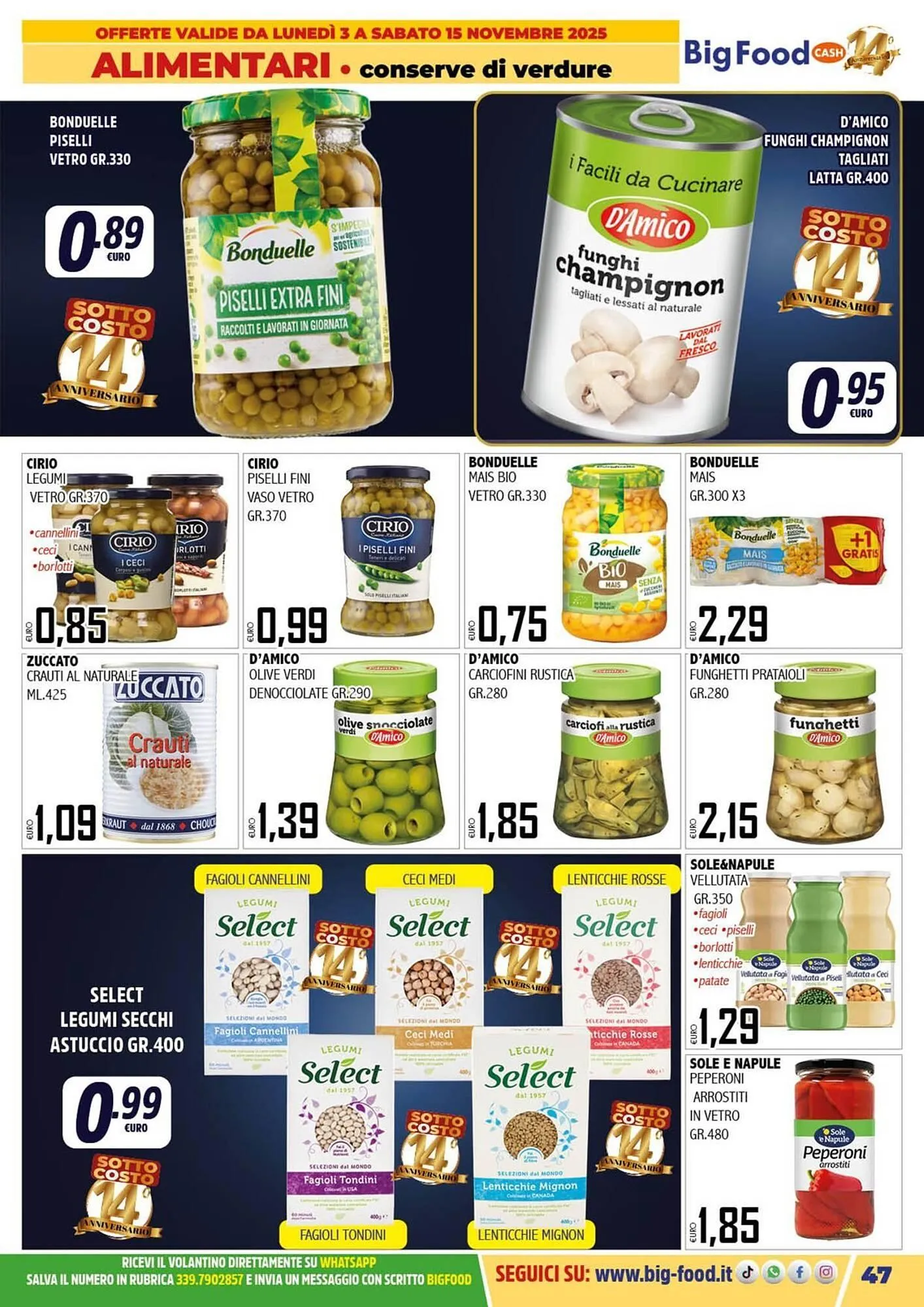 Volantino Big Food da 3 novembre a 15 novembre di 2025 - Pagina del volantino 47