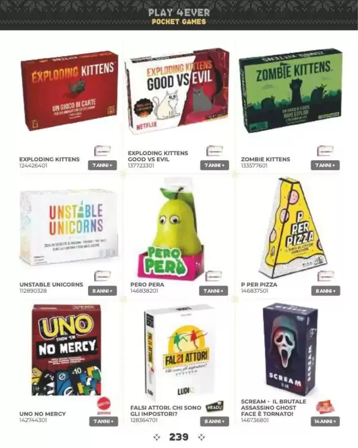 Catalogo di natale 2024! da 19 novembre a 24 dicembre di 2024 - Pagina del volantino 241