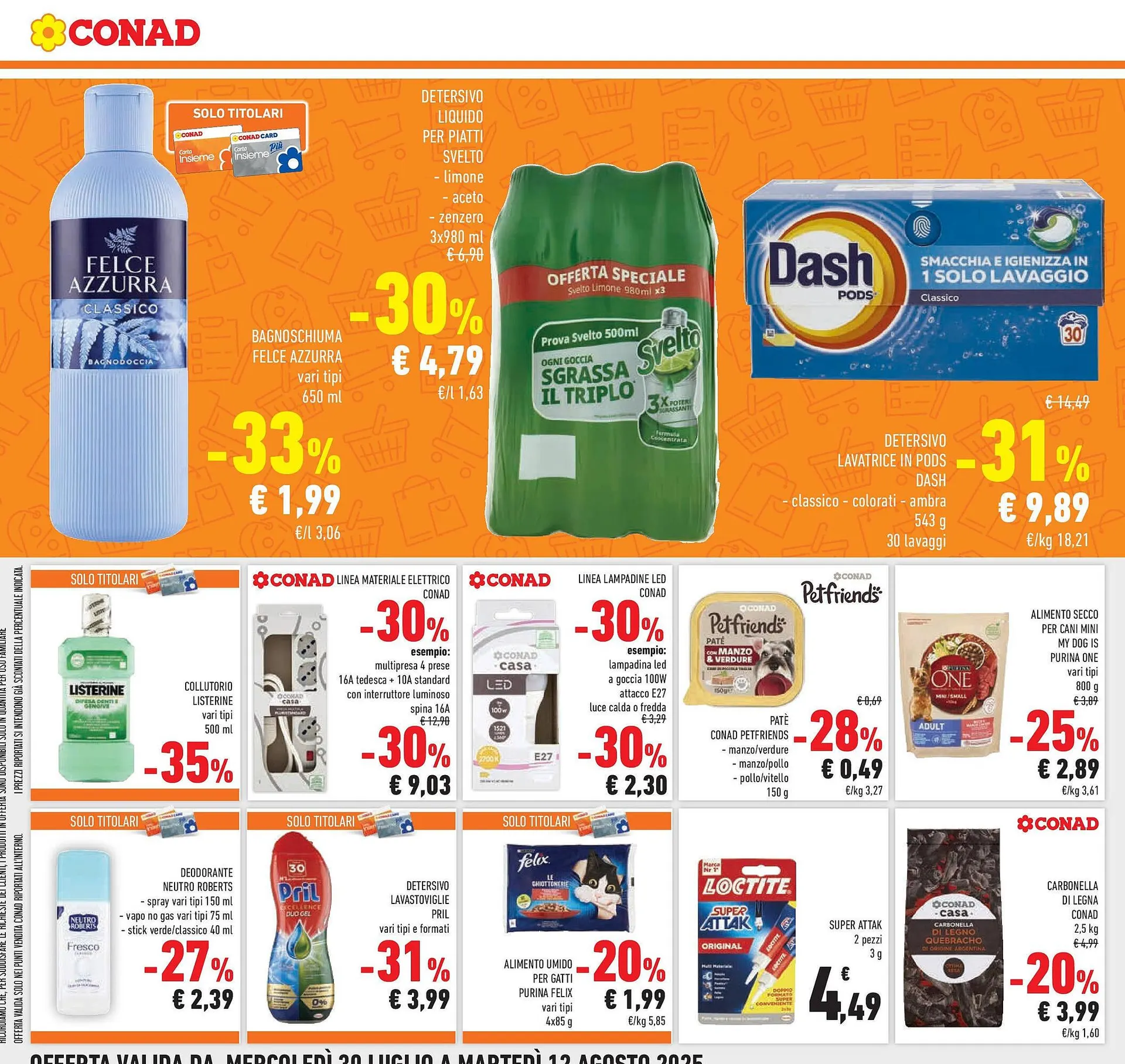 Volantino Conad da 29 luglio a 12 agosto di 2025 - Pagina del volantino 12
