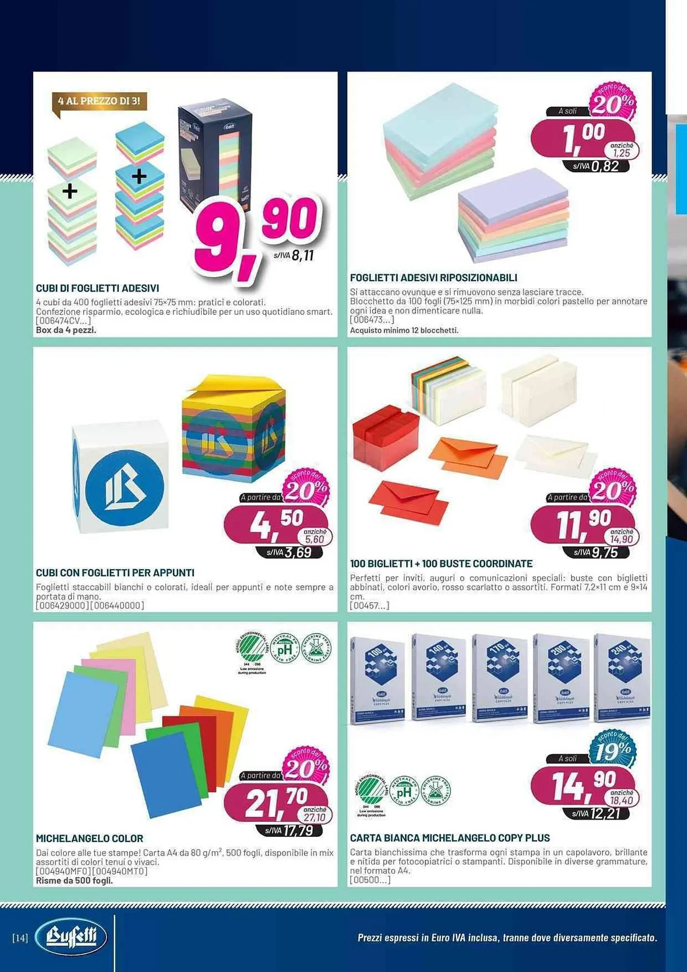 Volantino Buffetti da 4 maggio a 30 giugno di 2026 - Pagina del volantino 14