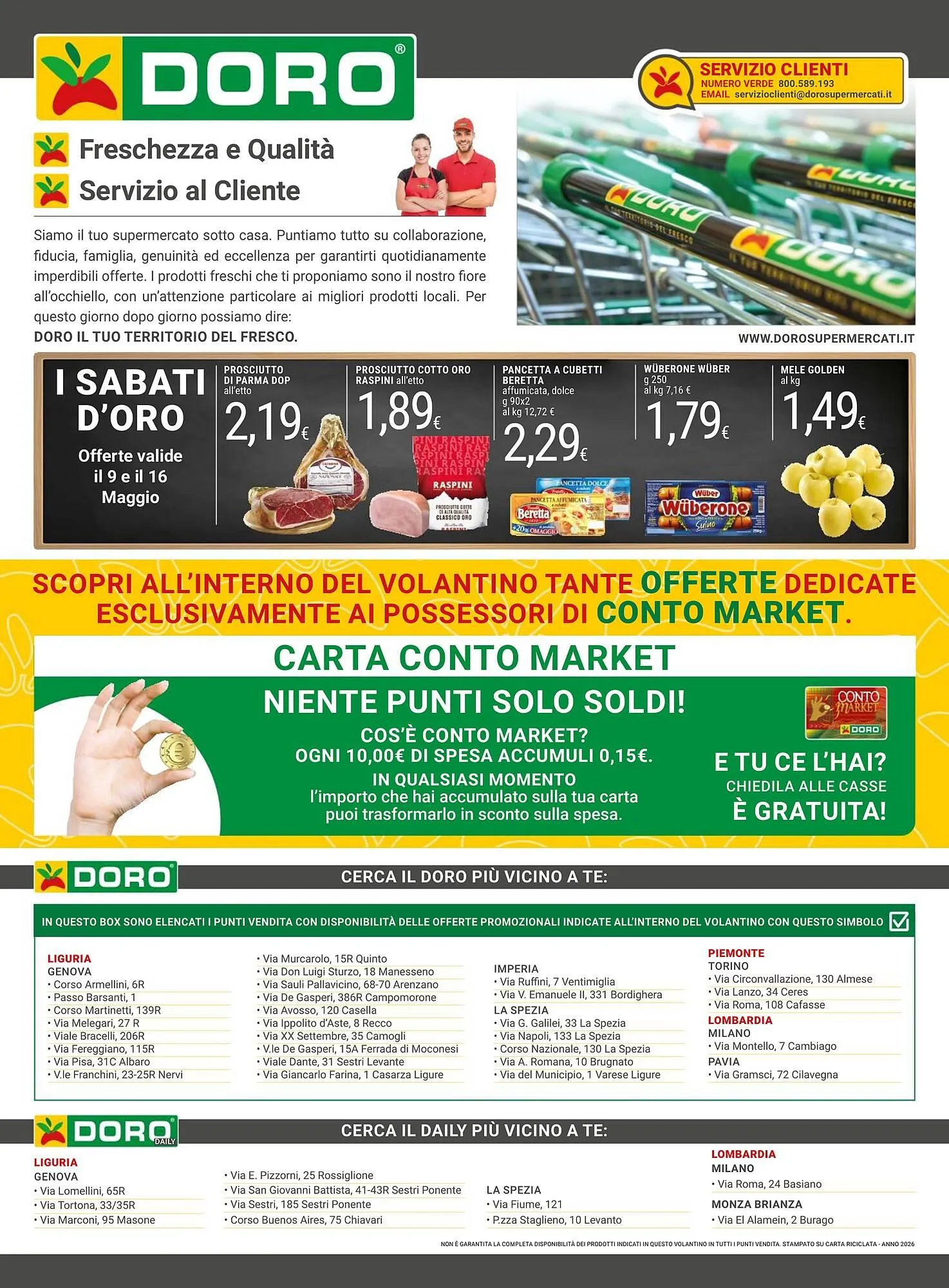 Volantino Doro Supermercati da 5 maggio a 17 maggio di 2026 - Pagina del volantino 12