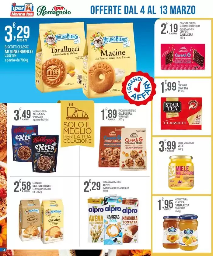 Iper offerte sottocosto da 4 marzo a 13 marzo di 2025 - Pagina del volantino 14