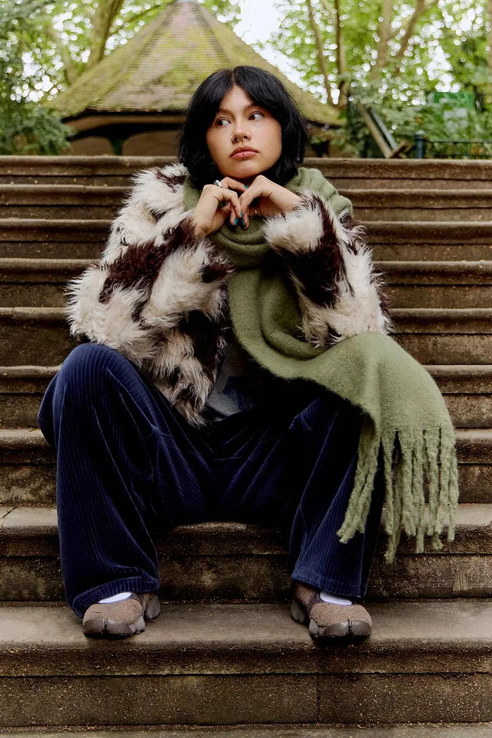 Sciarpa Coperta Lenora UO