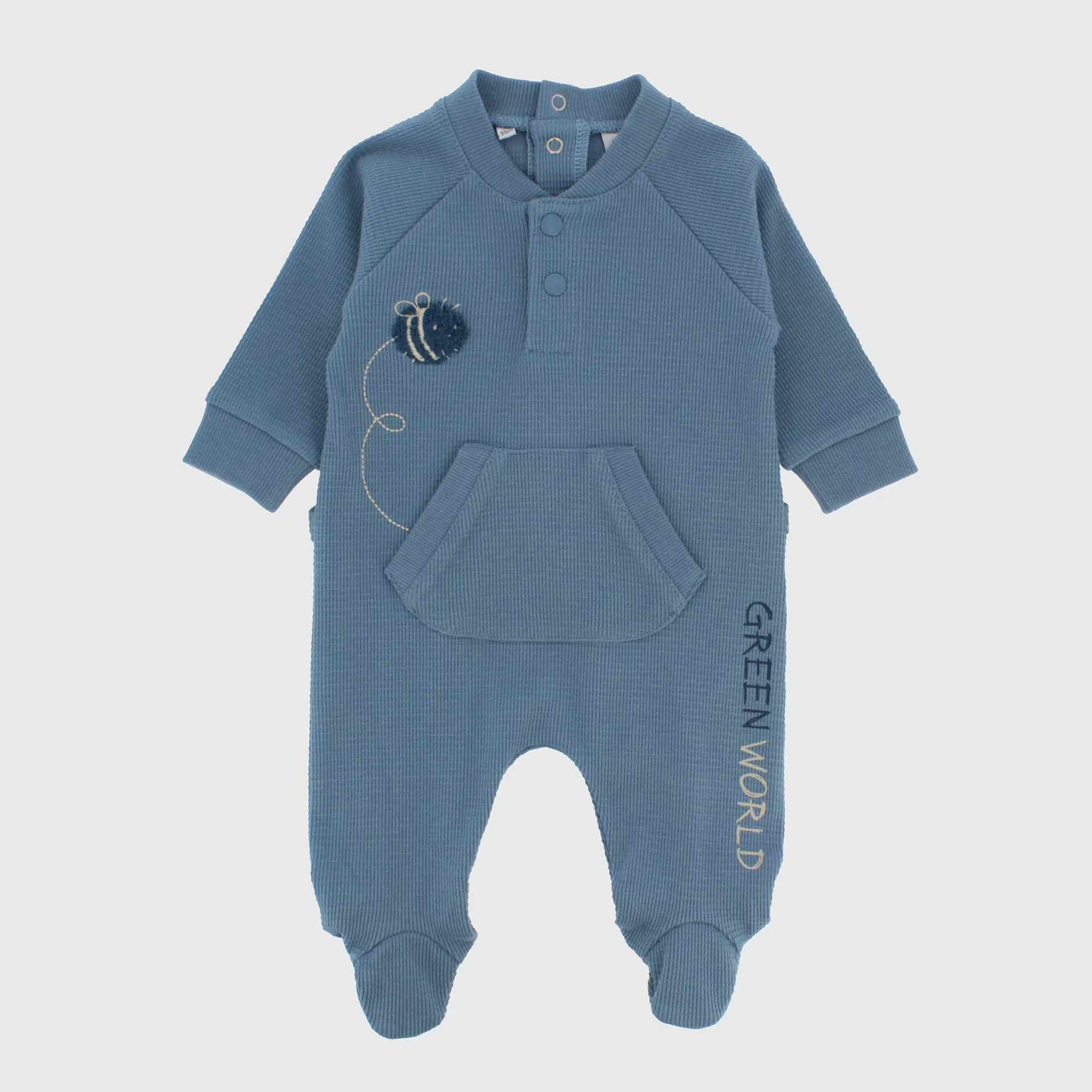 Tutina a nido d'ape da Neonato, BLU