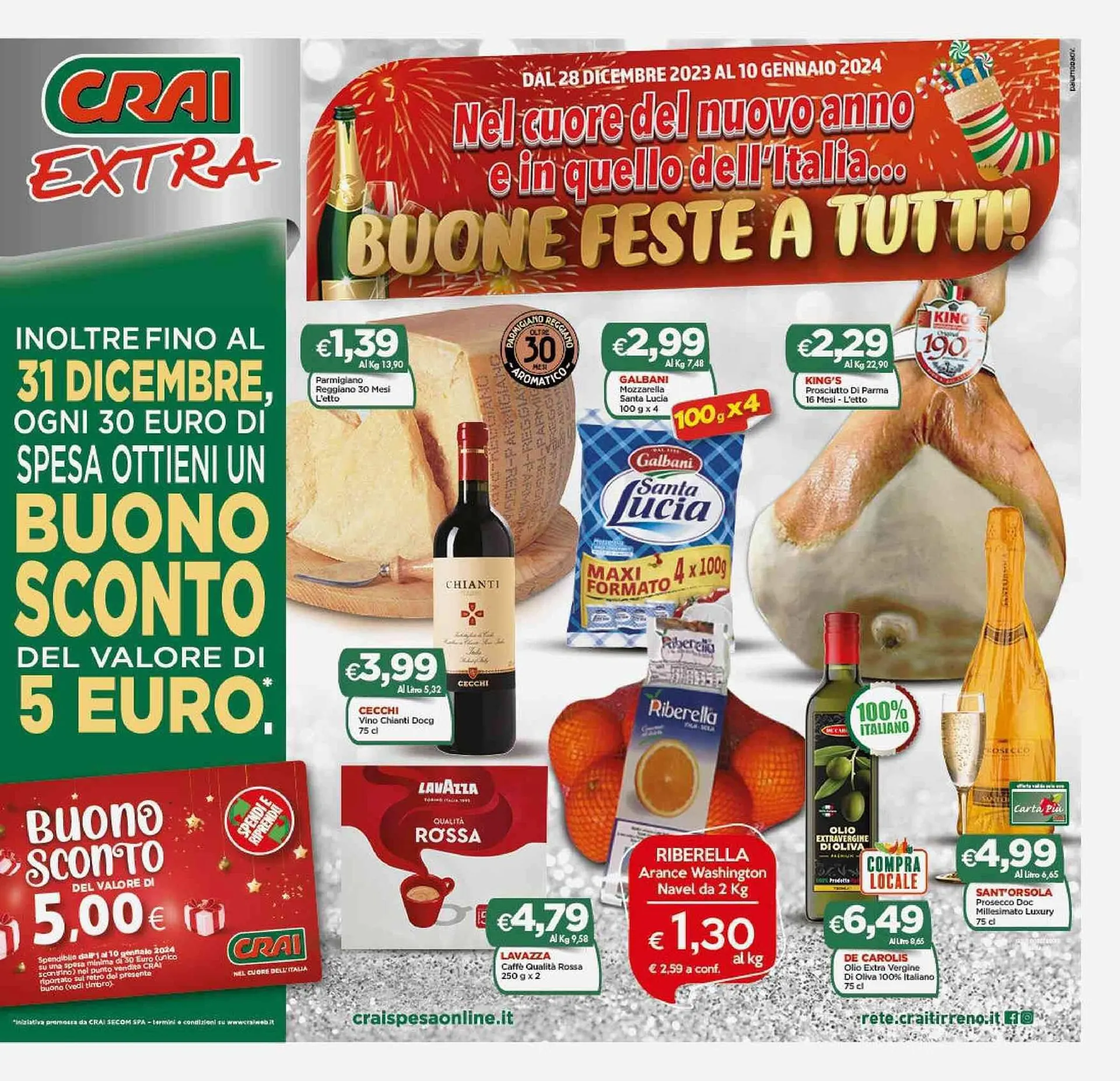 Volantino Crai Extra da 28 dicembre a 10 gennaio di 2024 - Pagina del volantino 1