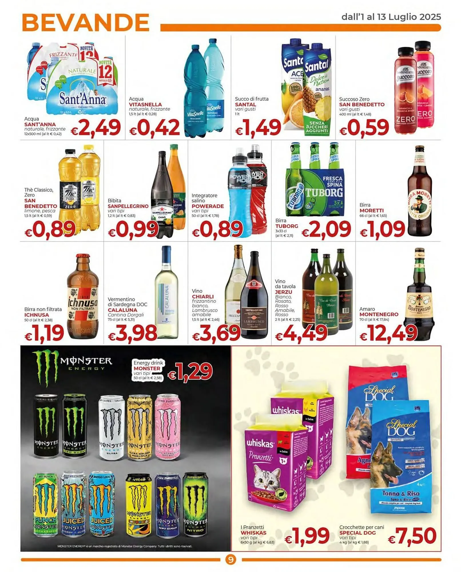 Volantino Supermercati Nonna Isa da 1 luglio a 13 luglio di 2025 - Pagina del volantino 9