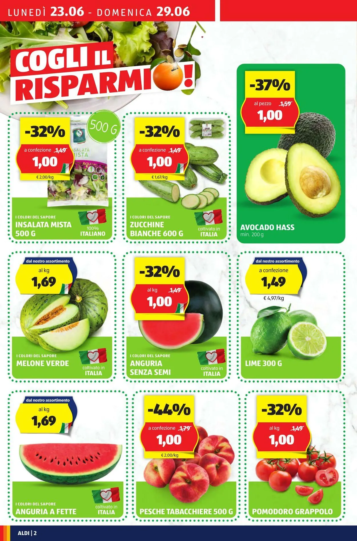 Aldi Volantino attuale da 23 giugno a 29 giugno di 2025 - Pagina del volantino 2