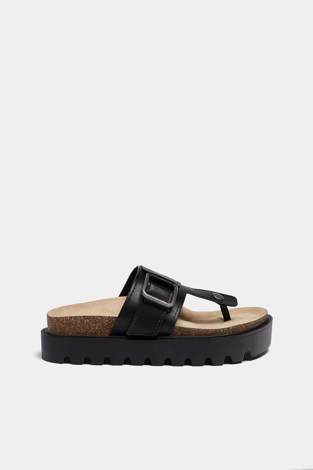 SANDALI ZEPPA FIBBIA